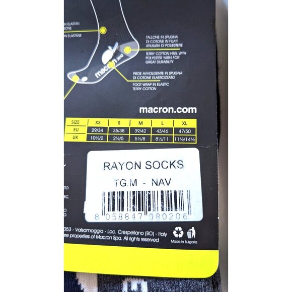 NEW LOT Of 2 Athletic Socks Macron Ski Camping Hiking Hunting Snowboard Sz 8-11 - Picture 7 of 7